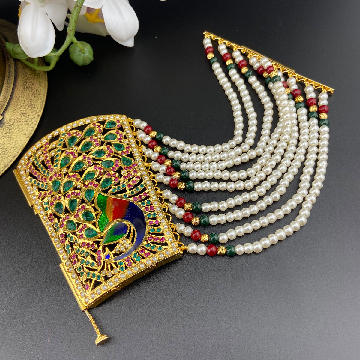Design 2 Gold Plated Jadau Bracelet