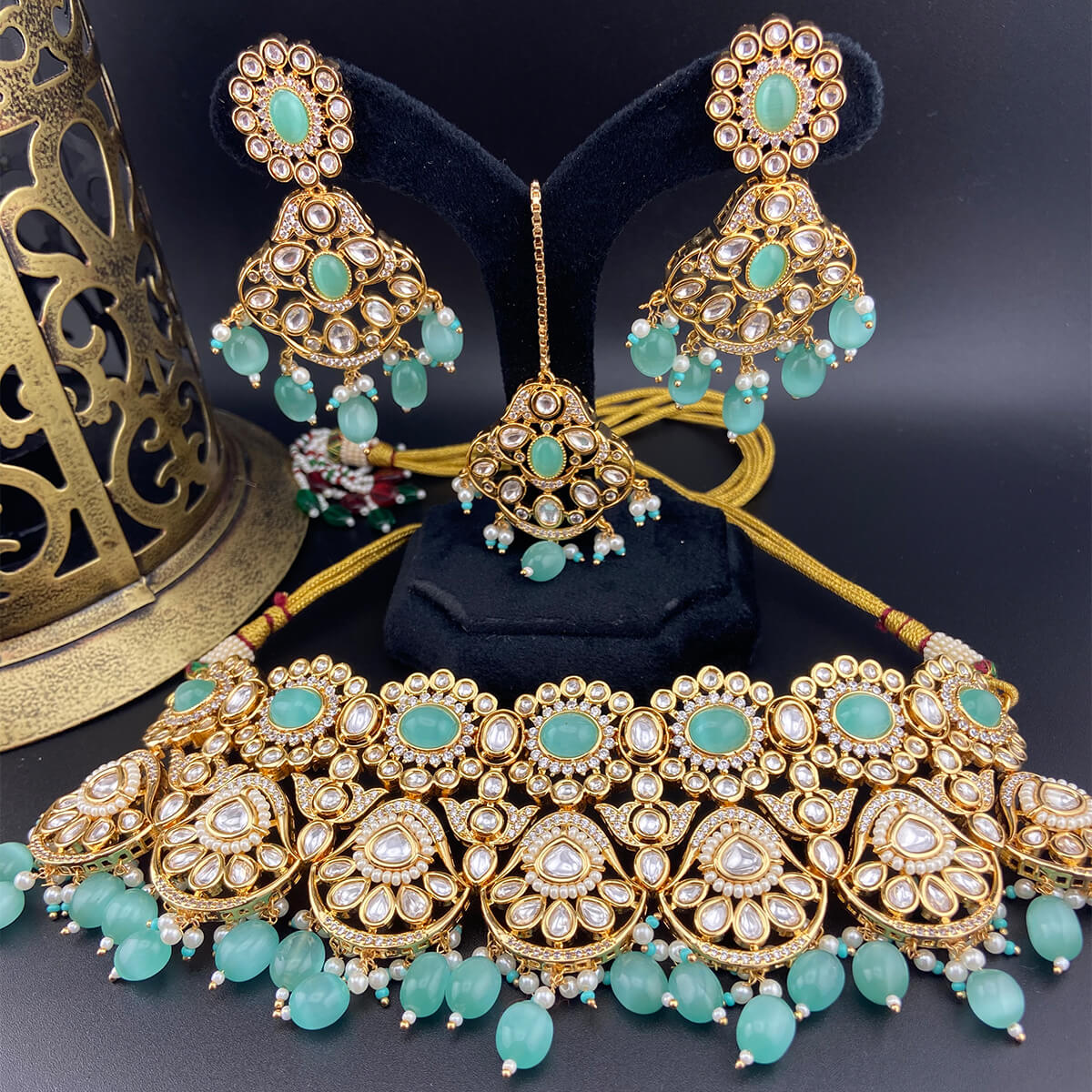 Tyani Kundan Premium Semi Bridal