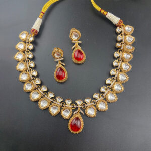 Uncut Kundan RUBY Set
