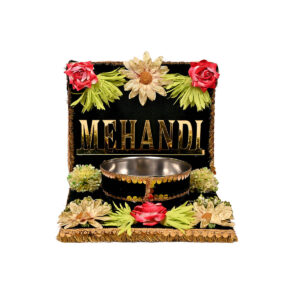 Mehndi Ceremony Decorative Thali - 1